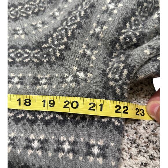 Faherty Highland Fair Isle Sweater Women's Gray Multi, size XL - Picture 5 of 7